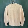 Cream Cable Knit Wool Sweater - 7
