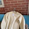 Cream Cable Knit Wool Sweater - 13