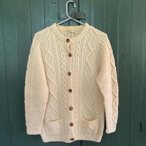 Glencraft Handknits Irish Wool Cardigan Sweater