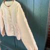 Cream Cable Knit Cardigan Sweater - 4