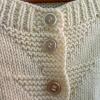Cream Cable Knit Cardigan Sweater - 6