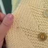 Cream Cable Knit Cardigan Sweater - 8