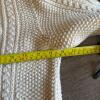 Aran-Style Cream Wool Buttoned Cardigan Sweater - 11