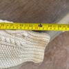 Aran-Style Cream Wool Buttoned Cardigan Sweater - 12