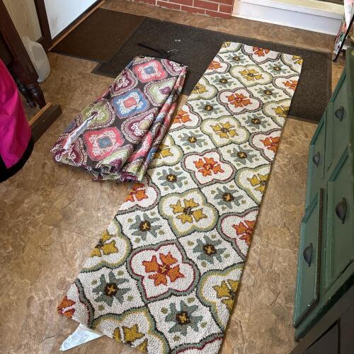 Threshold Floral Runner Rug & Mudhut Curtain Panels