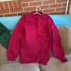 Hand-Knit Crewneck Sweaters in Red and Green - 7