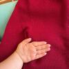 Hand-Knit Crewneck Sweaters in Red and Green - 8