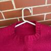 Hand-Knit Crewneck Sweaters in Red and Green - 10