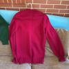Hand-Knit Crewneck Sweaters in Red and Green - 12