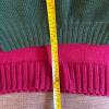 Hand-Knit Crewneck Sweaters in Red and Green - 13