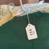 Hand-Knit Crewneck Sweaters in Red and Green - 17