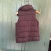 Old Navy Quilted Vest with Cashmere & Crocheted Scarves - 4