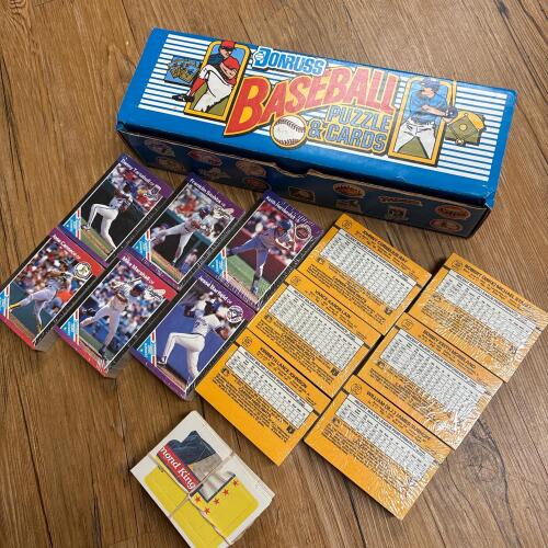 Donruss 1989 Unopened Baseball Cards & Puzzle Pieces