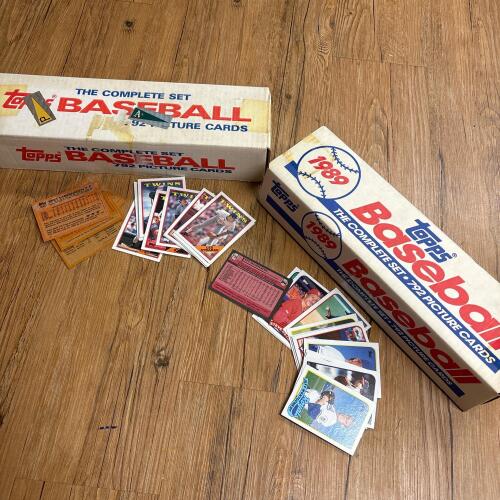 Topps 1988 and 1989 Baseball Card Complete Sets