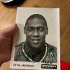 Signed Walt Frazier & Ottis Anderson Herman's Promo Photos - 4
