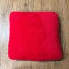 Red Felt Pillow with White Letter I - 2