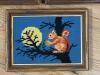 Approx 11" x13" and 8" x 6" Framed Needlepoint Pictures, Child and Animal Motifs - 4