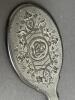 Victorian-Style Embossed Black Hand Mirror - 4