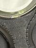 Victorian-Style Embossed Black Hand Mirror - 5