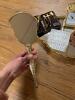 Vanity Accessories, Brass Hand Mirror, Montreux Carriage Clock, Manicure Set - 4