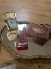 Vanity Accessories, Brass Hand Mirror, Montreux Carriage Clock, Manicure Set - 14