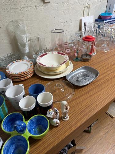 Lot of Glasses, Mugs and More