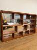 Mid-Century Modern Wall Shelf with Mirror Back