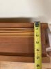 Mid-Century Modern Wall Shelf with Mirror Back - 8