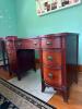 Mahogany Bow Front Desk in Hepplewhite Style