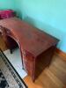 Mahogany Bow Front Desk in Hepplewhite Style - 3