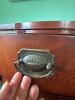 Mahogany Bow Front Desk in Hepplewhite Style - 9