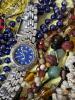 Fossil Blue Watch with Assorted Costume Jewelry Necklaces and Bracelets - 3