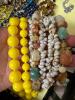 Fossil Blue Watch with Assorted Costume Jewelry Necklaces and Bracelets - 7