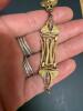 Victorian Gold Tone Watch Chain Fob, Locket, Cufflink & Chain - 3