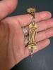 Victorian Gold Tone Watch Chain Fob, Locket, Cufflink & Chain - 4
