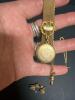 Victorian Gold Tone Watch Chain Fob, Locket, Cufflink & Chain - 6