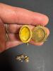 Victorian Gold Tone Watch Chain Fob, Locket, Cufflink & Chain - 7