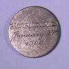 Antique Engraved Silver Love Token Coin