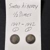 Antique Seated Liberty Half Dimes, 1847 & 1842 - 2