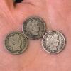 Three Barber Dimes: 1900, 1908, 1912 - 2