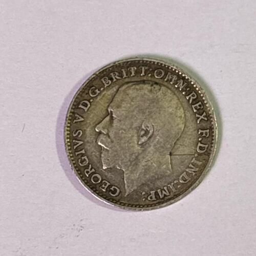 George V British Silver Threepence Coin, 1919