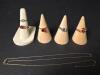 10K Gold Rings with Gemstones and Chain Necklaces