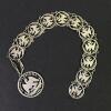 Mexican Coin Cutout Bracelet with 1889 Republica Mexicana Pesos