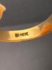 14K Moore and Son Gold Ring in Belcher Setting with Red Stone - 3