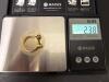 Pair of 14K Gold Rings With Moonstone and Opal Cabochons - 7