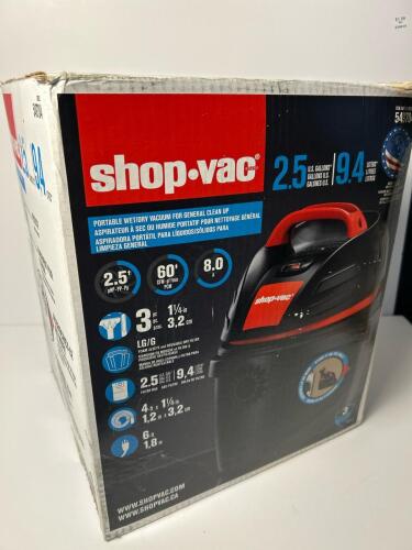 Shop-Vac 2.5 Gallon Portable Wet/Dry Vacuum