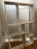 Rustic Whitewashed Multi-Compartment Wood Shelf