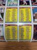 40th Anniversary Topps 6 Sheet Set Plus 3 Additional Sheets - 3