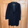 Black Cashmere Overcoat in Classic Style