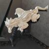 White Fantasy Dragon Sculpture
